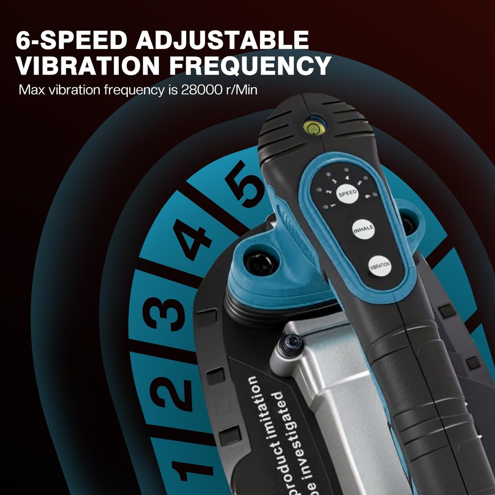 Tile Vibration Tool, 11” Suction Cup Large, ‎blue