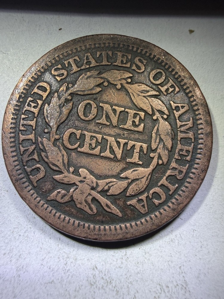 1846 Braided Hair Large Cent Small Date #2