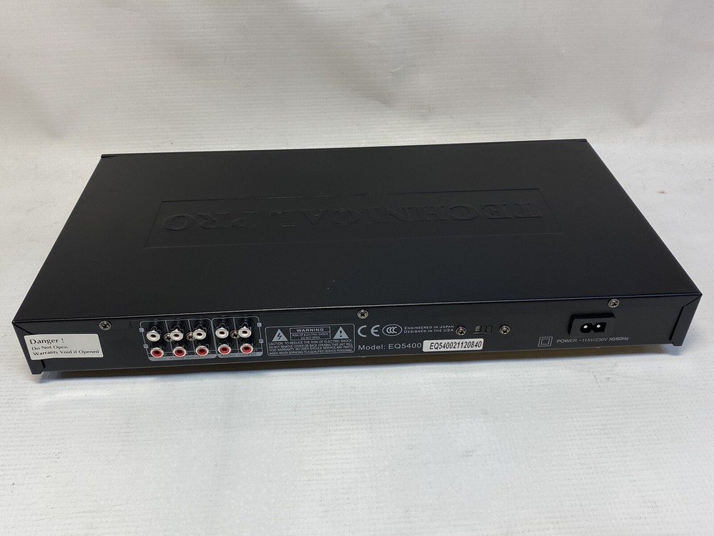 Technical Pro EQ5400 Dual 10-Band Equalizer