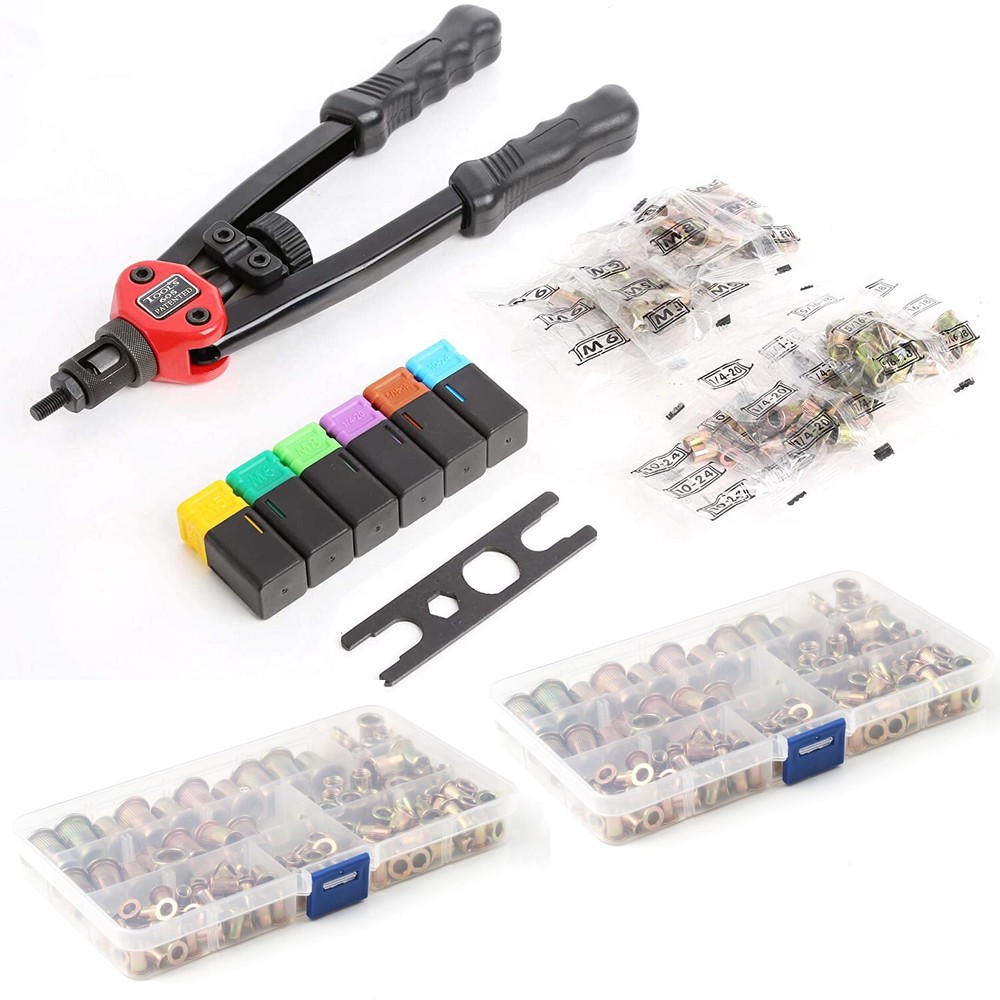 13'' Rivet Gun Kit Rivnut Thread Setting Tool Nut Setter NutSert Metric&SAE 330