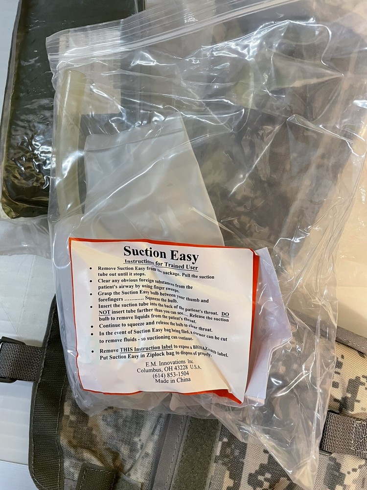 Survival Blanket and Tactical Suction Easy