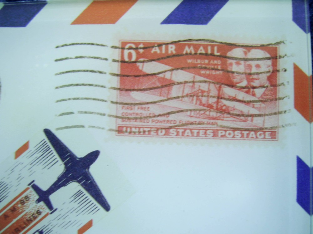 VINTAGE JACKSON, MS 1ST FLIGHT MAIL ENVELOPE - MOUNTED ON HARD BOARD