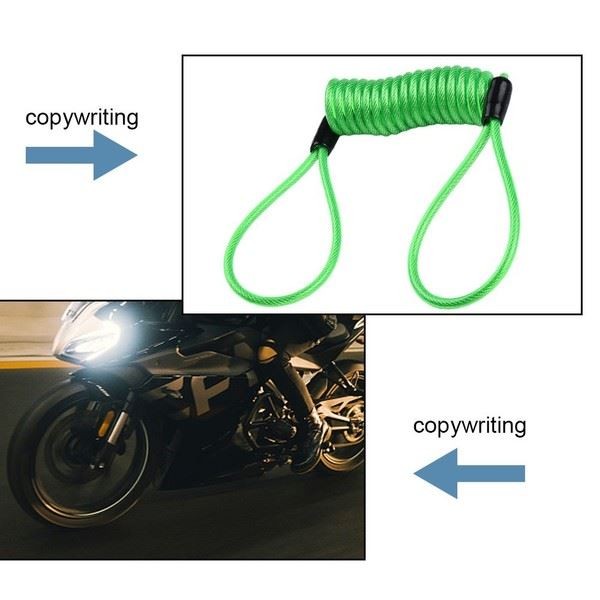 Enhanced Security Disc Lock Reminder Cable for Motorcycles and Scooters