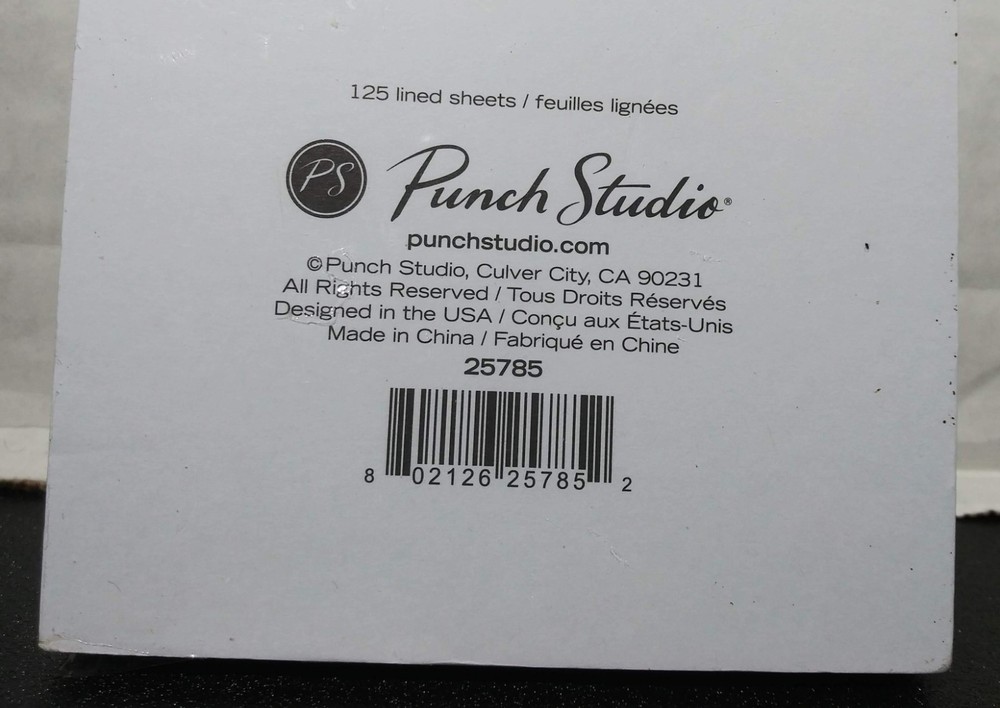 Punch Studio Butterfly Magnetic Note Pad "Notes" 125 sheets