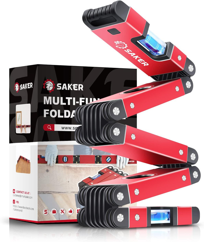 Multi-Function Foldable Level, 28-Inch Level Tool,Gift for Him Her,Multi-Angle