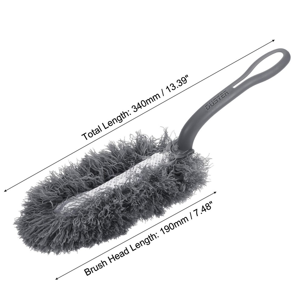 Microfiber Dust Reusable Feather Dust, Grey, 2pcs