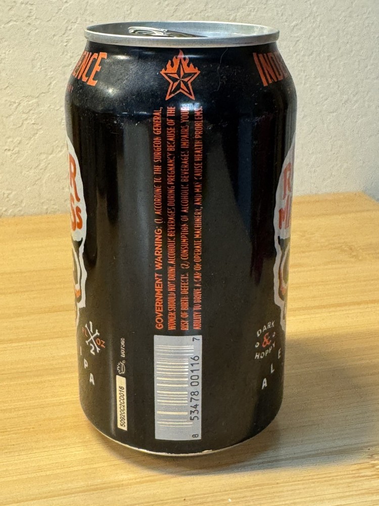 Reaper Madness Black Ale - Empty Beer Can - Independence Brewing