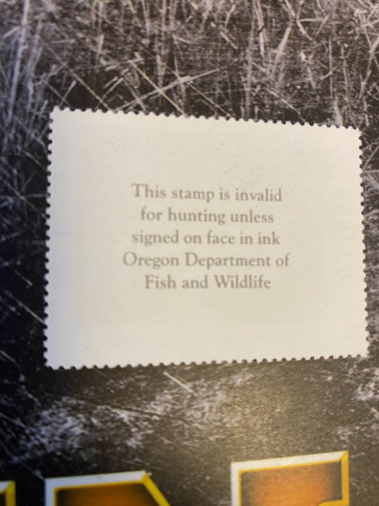 1992 Oregon State Duck Stamp,