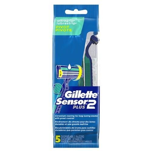 Gillette Sensor2 Plus Disposable Razors 5 ct Pack