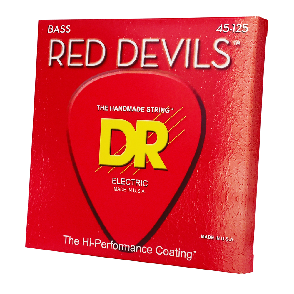 Dr Strings Red Devils - Red Bass Strings 5-String Medium 45-125