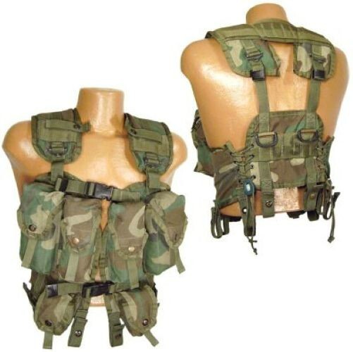 USGI Enhanced Tactical Load Bearing Vest with Web Belt BDU