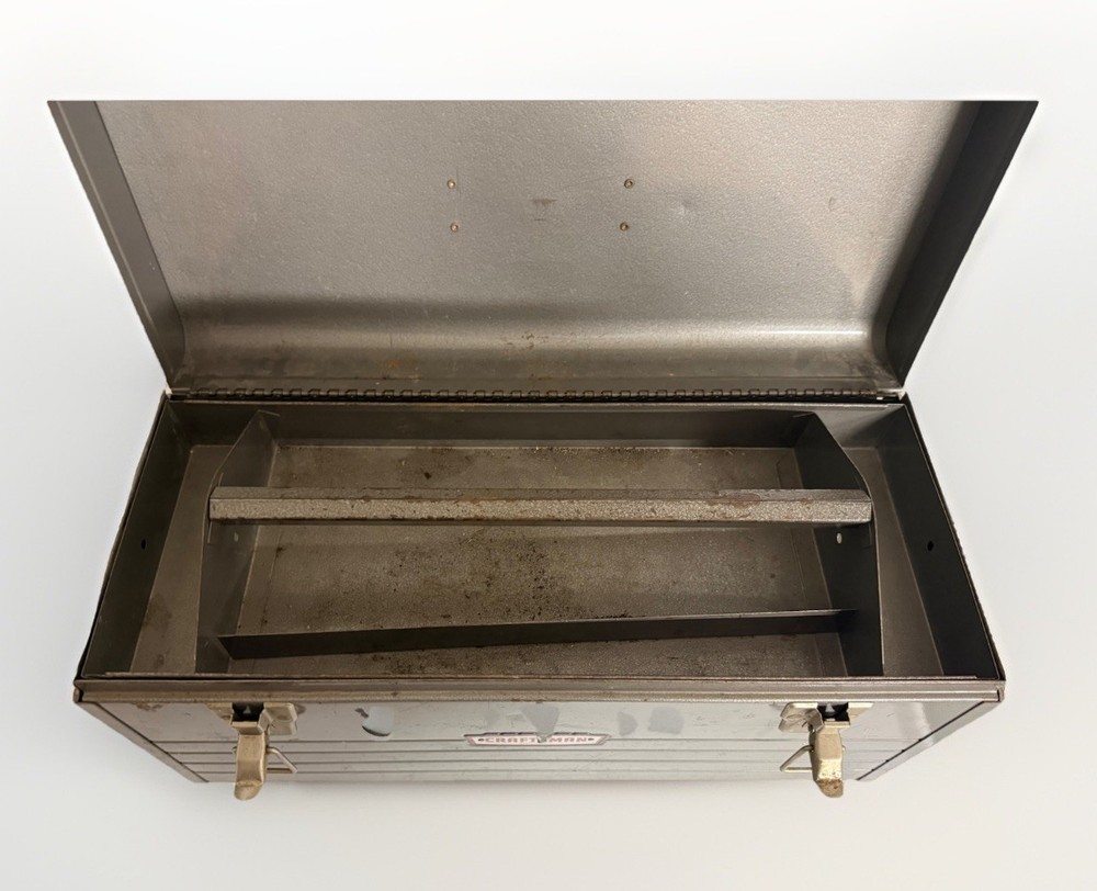 Vintage Craftsman Metal Toolbox