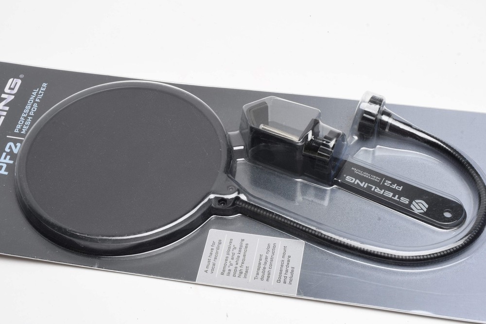 Sterling PF2 Professional Mesh Pop Studio Microphone Filter - New