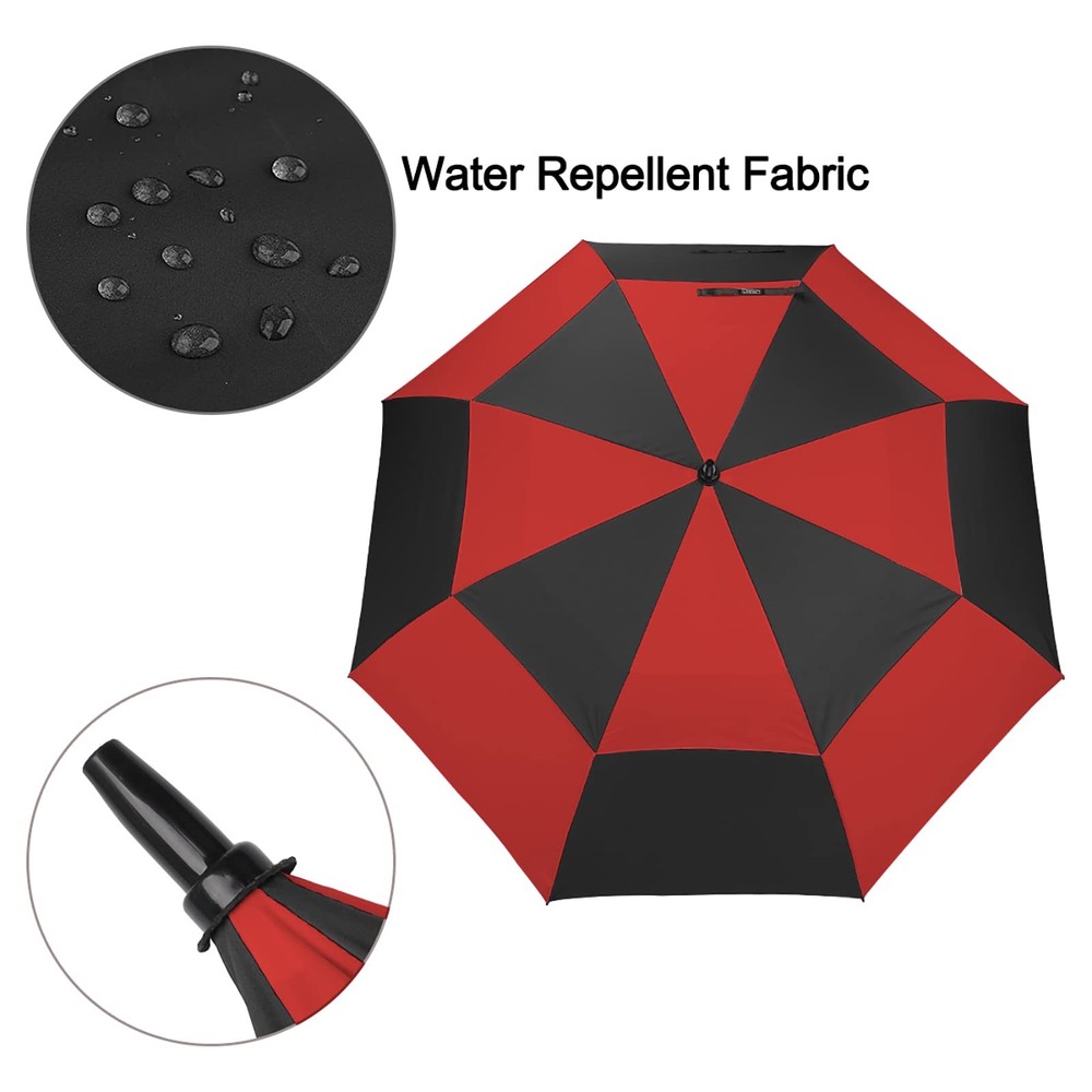 G4Free 54" Automatic Open Golf Umbrella Extra Large Oversize Double Canopy Vente