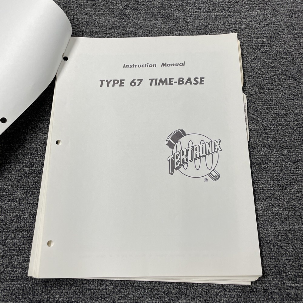 Tektronix Type 67 Time-Base Instruction Manual 070-267