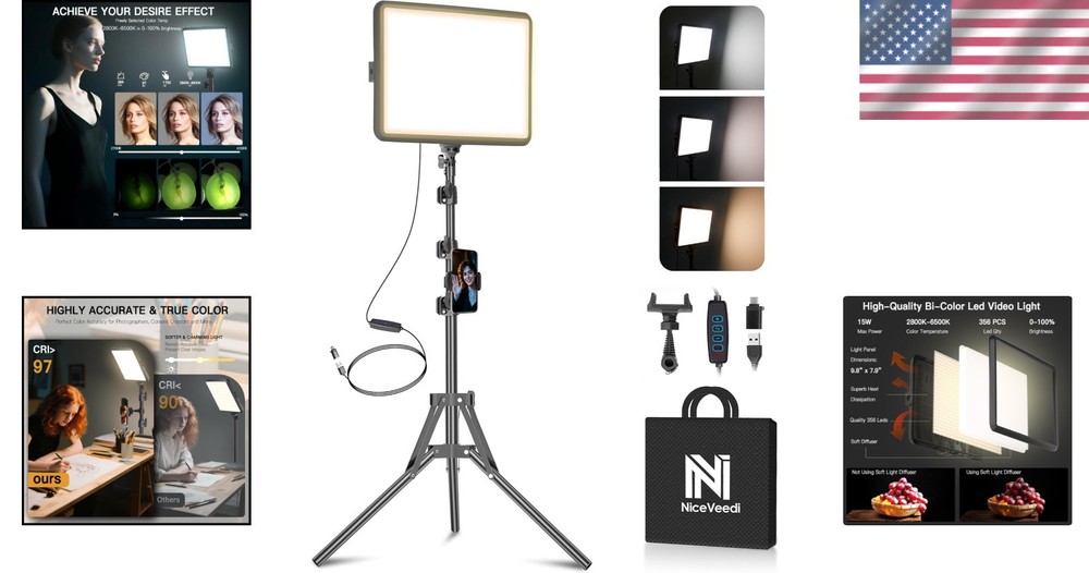 VersaLite 73" Dimmable LED Video & Streaming Light Kit