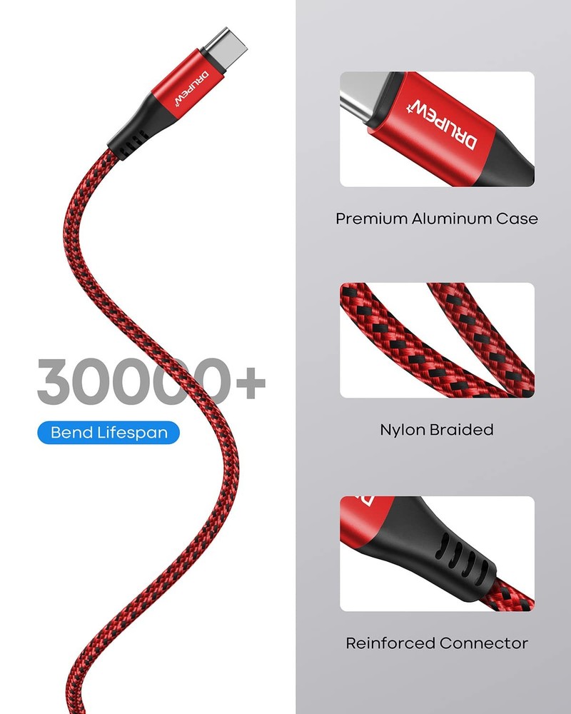 USB Type C Cable 3A Fast Charging(3ft 4Pack), to C Nylon...