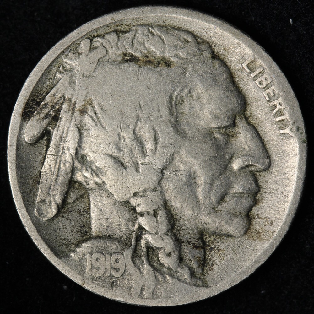 1919-D Buffalo Nickel CHOICE FINE E311 ACT