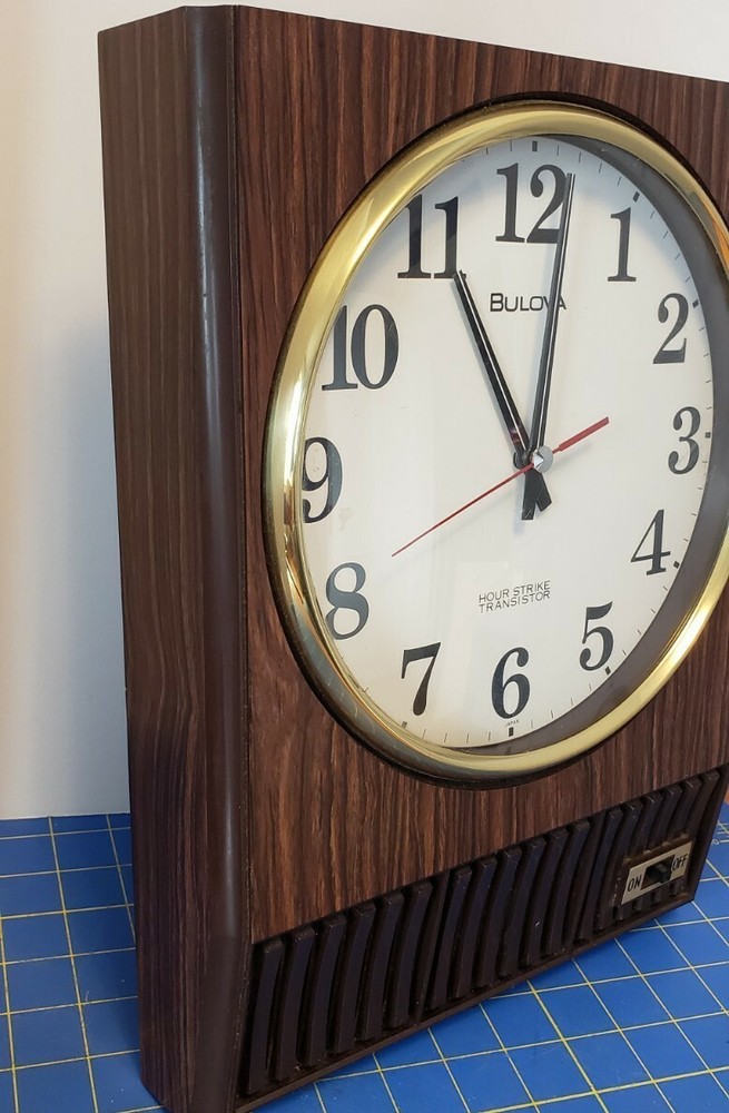 Vintage Bulova Hour Strike Transistor Wall Click