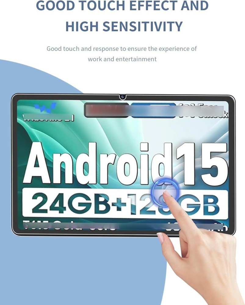 (2 Pack) AEEZO 10.1" Tablet Android 16 15 14 13 Screen Protector Tempered Glass