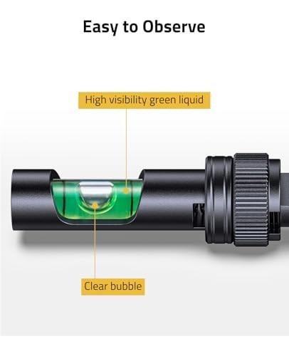 Precision Scope Leveling Kit - Foldable Anti-Cant Bubble Level Tool for Picatinn