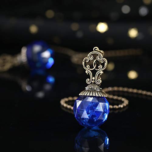 Ceiling Fan Pull Chains Crystal Light Fan Pull Chain Pendant with Ball 4 Blue