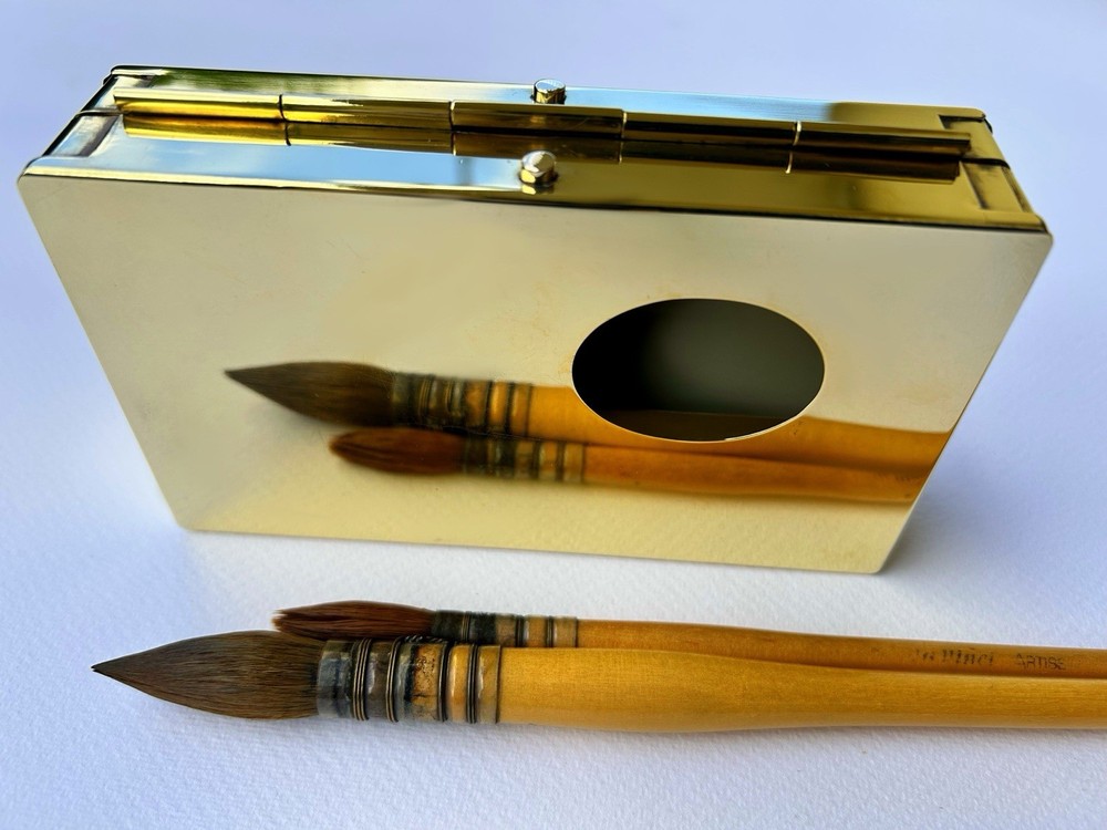Watercolour Brass Travel Paint Box