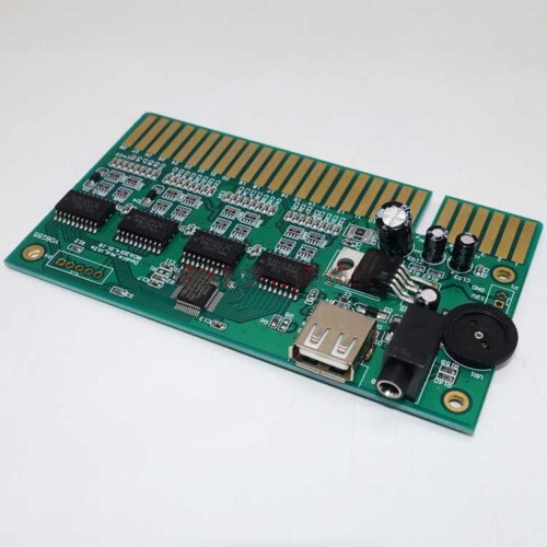 Jamma Interface to USB PC Joystick w/ audio amplifier PCB