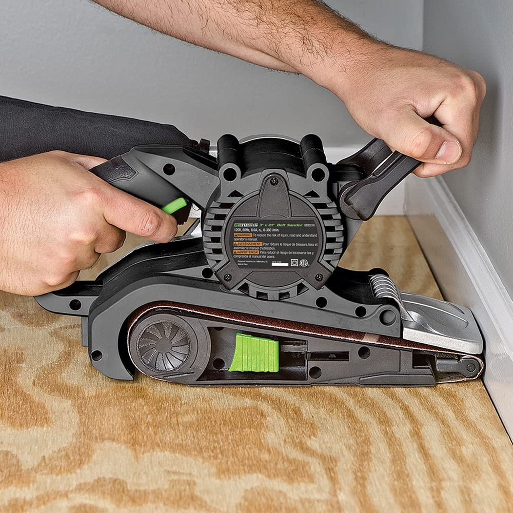 GBS321A Single Lever 3 x 21 Variable Speed Belt Sander with Adjustable Front Han