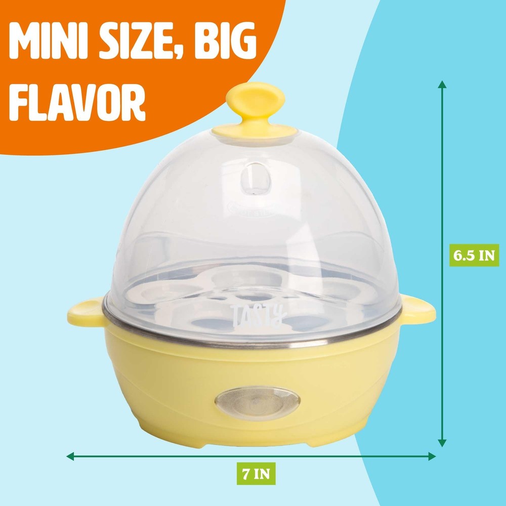 Mini Rapid Egg Cooker, 5-Egg Capacity for Perfect Hard Boiled Eggs or Omelets...