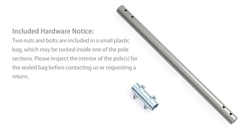 Extending Pole (1" Diameter, 16 3/4" Arm Length)