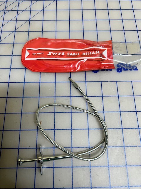 Vintage Top Quality Stitz Threaded Cable Release