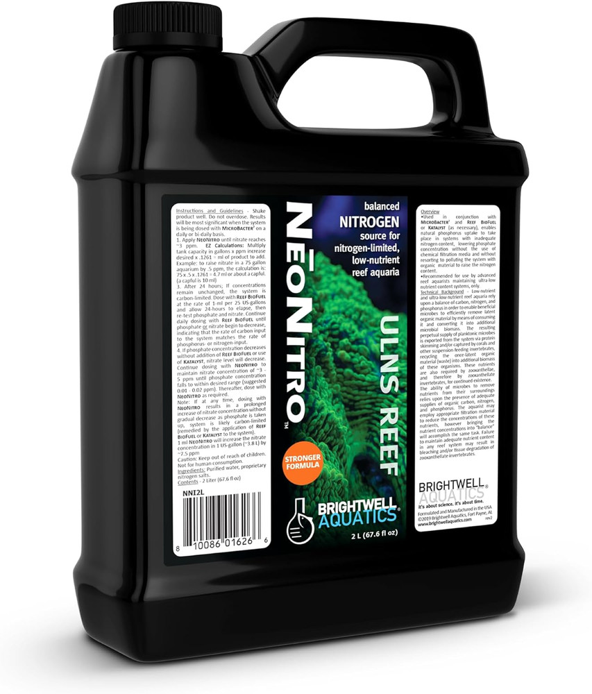 Neonitro Balanced Nitrogen Supplement - Reef Nutrient Enhancer for Ultra-Low Nut