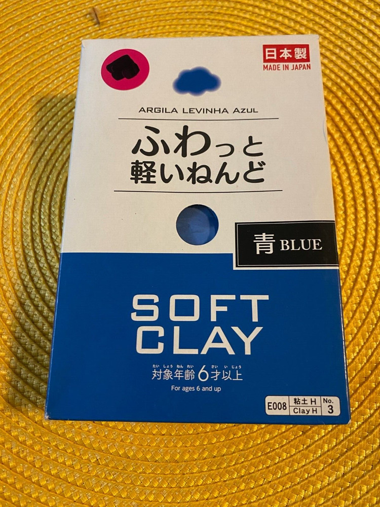 Daiso Blue Soft Clay Argila Levinha