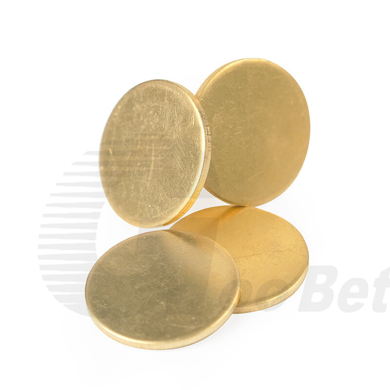 H62 Solid Brass Disk Circle Blanks Discs Round Sheets 10-300mm Dia 0.3-4mm Thick