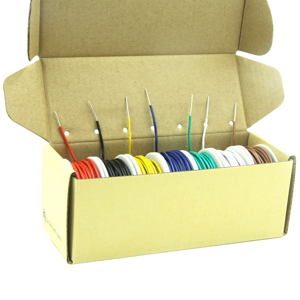 20awg Solid Wire kit Electrical Cable 7 Colors 20awg-Solid, 7