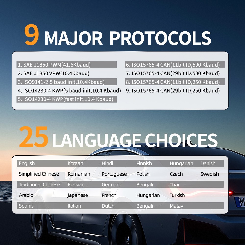 For Ram 3500 2011-2025 OBD2 Scanner Bluetooth Car Code Reader Car Diagnostic