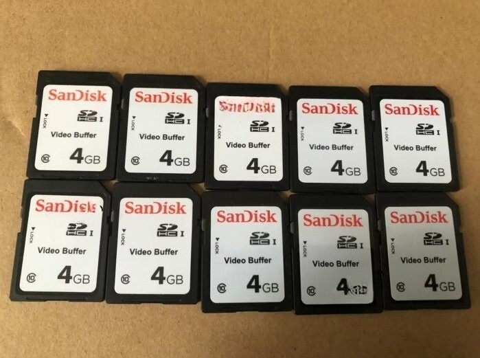 10PCS SANDISK 4GB SD CARD SDHC