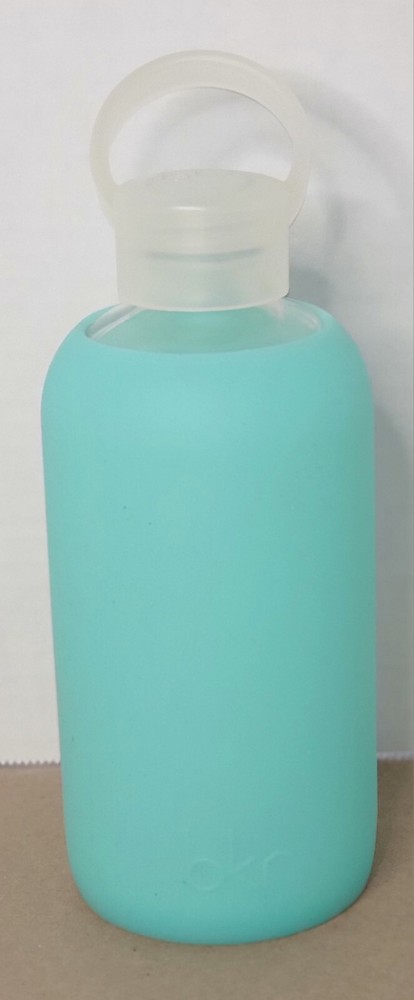 bkr 16 oz Turquoise Glass Water Bottle