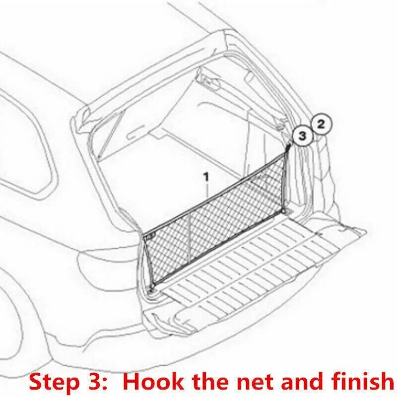 Car Trunk Cargo Net Accessories Universal Storage Envelope Style Elastic Mesh