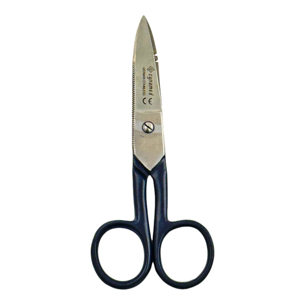 Wire Stripping and Cutting Electrical Scissors 5.25in, Multi-Purpose (Black)