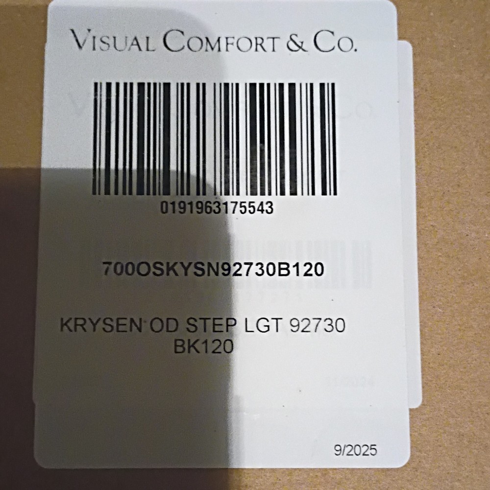Visual Comfort & Co. Wend and Krysen Step Light Black Silver Dimmable ETL Listed