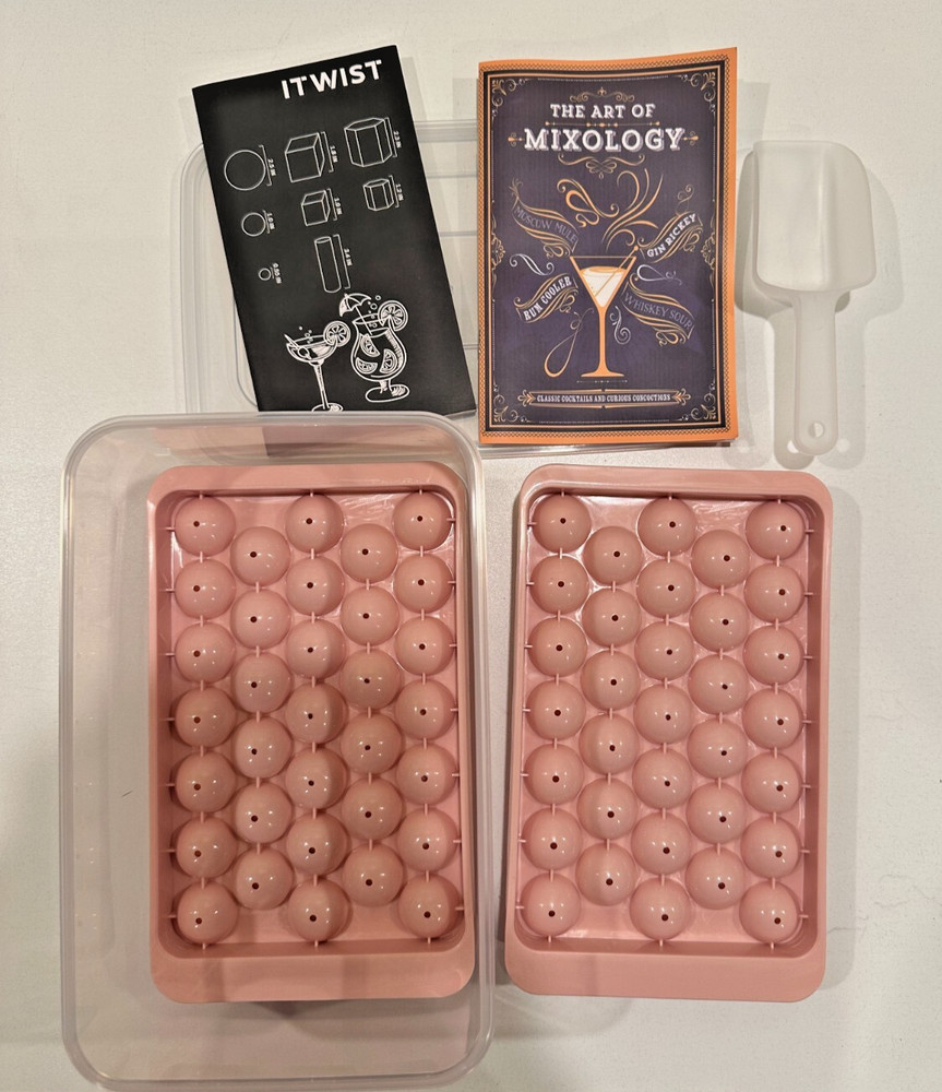 iTwist Round Ice Cube Trays, make exquisite round ice for drinks