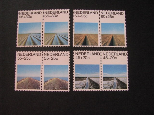 Netherlands Stamp Pair Set Scott # B569-B572 Never Hinged Unused Lot B