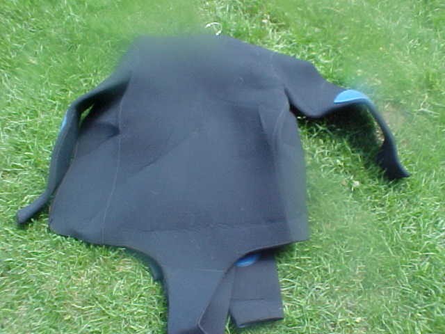 Dive Suit fresh water usage.