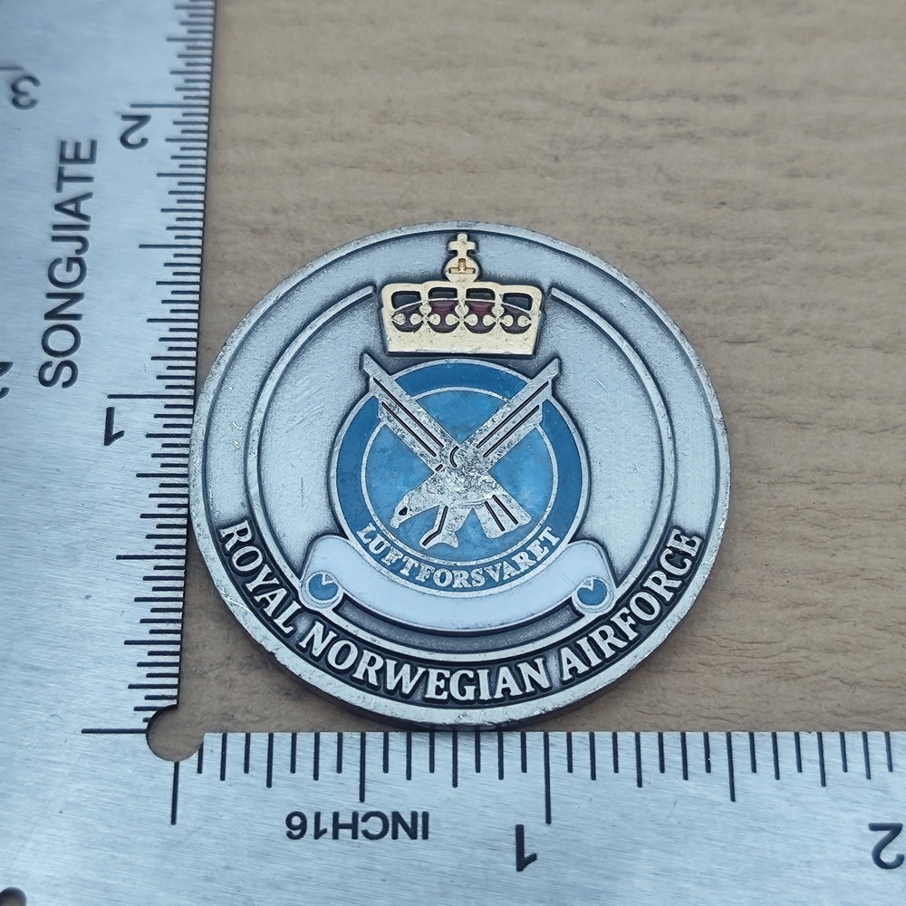 Royal Norwegian Airforce Command Chief Master Sergeant Challenge Coin