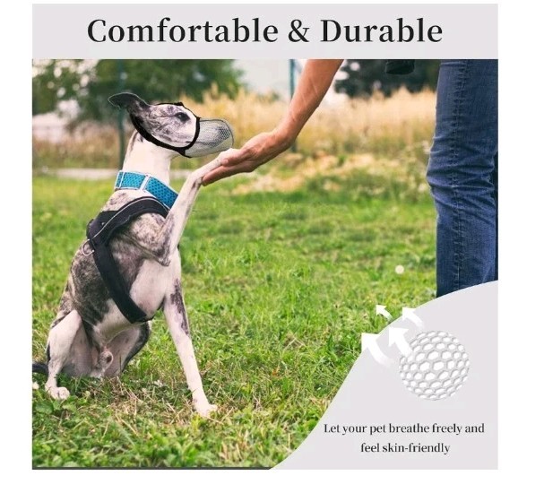 Dog Muzzle, Breathable Soft for Small Dogs/Prevent Barking, Biting