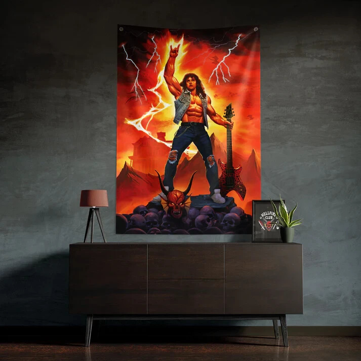 Stranger Things Wall Banner Eddie Munson 120 x 85 cm