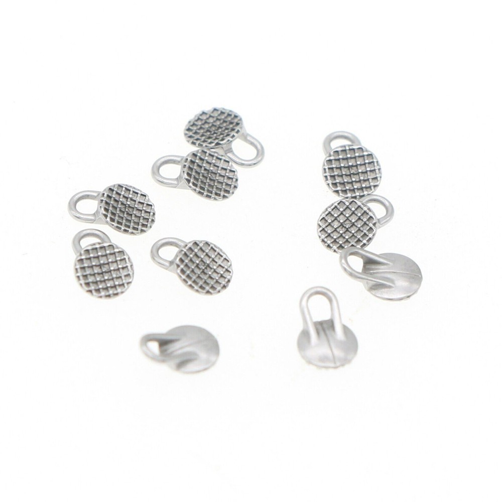 Dental Orthodontic MIM Traction Hook Round/Rectangular Lingual Button Monoblock