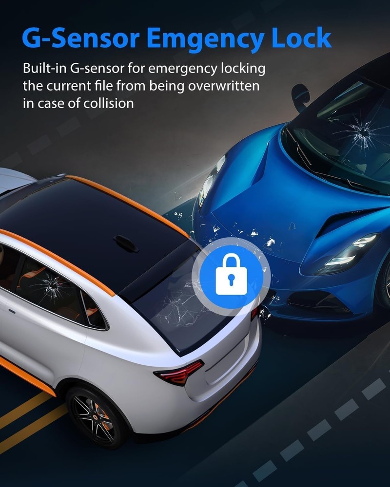 1080P Dash Camera with Night Vision & G-Sensor for Complete Coverage
